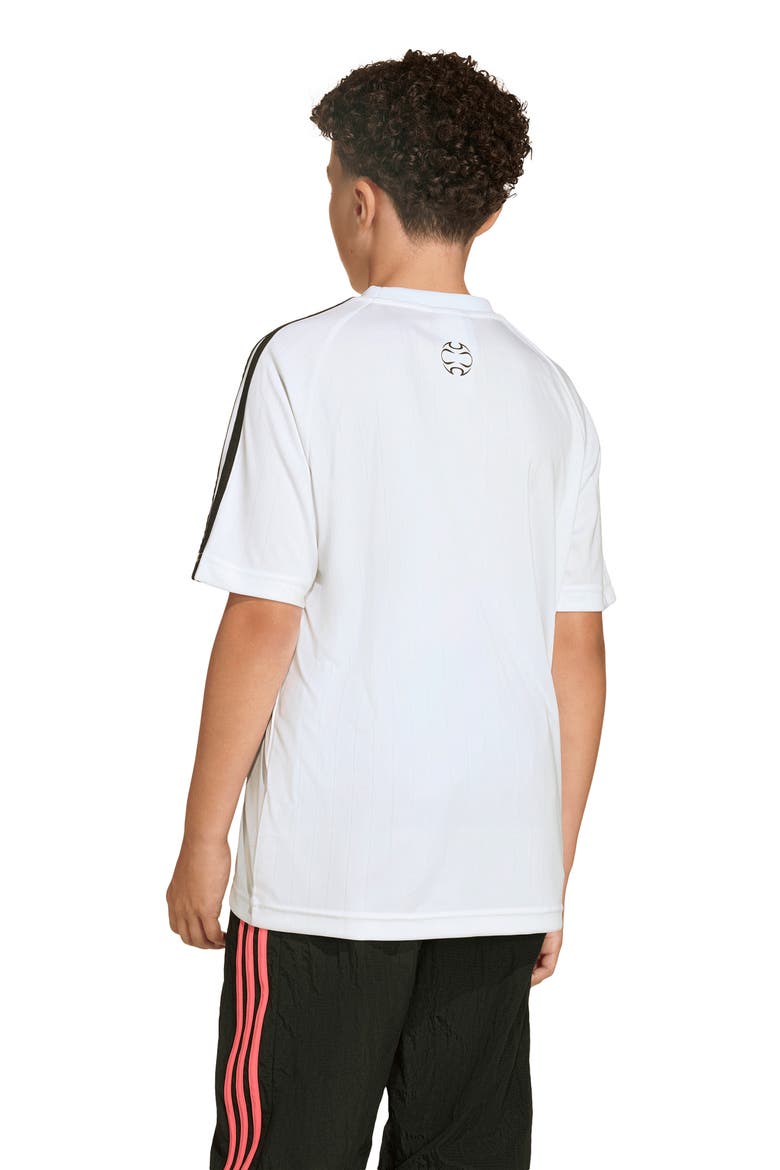 Kids' Teamgeist Short Sleeve Soccer T-Shirt, Alternate, color, WHITE/ BLACK
