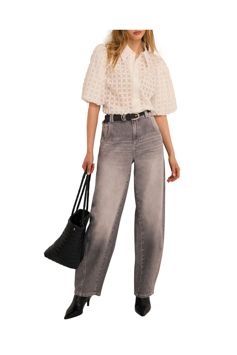 Relaxed Ultimate Full Length Barrel Jeans, Main, color, Grey