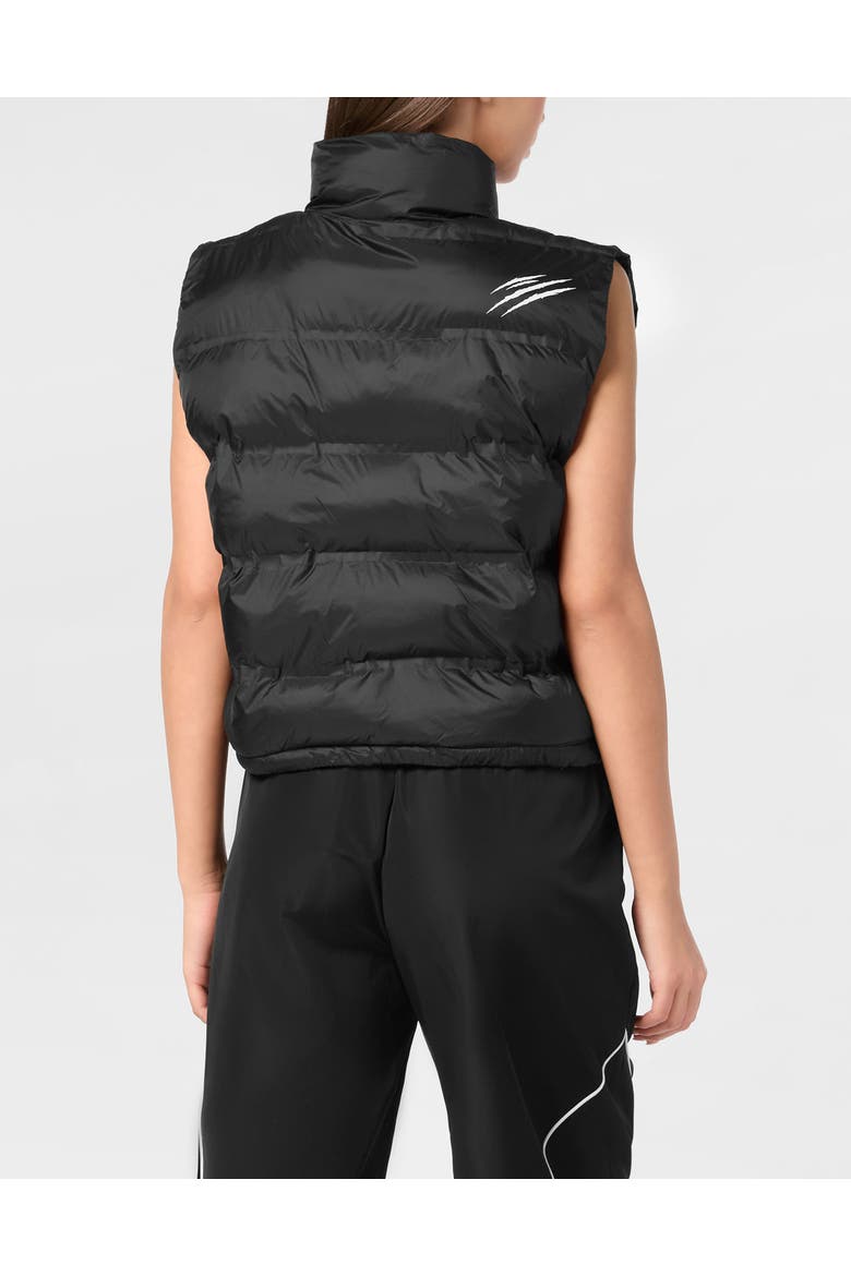 Reversible Lightweight Padded Vest Scratch Women, Alternate, color, black