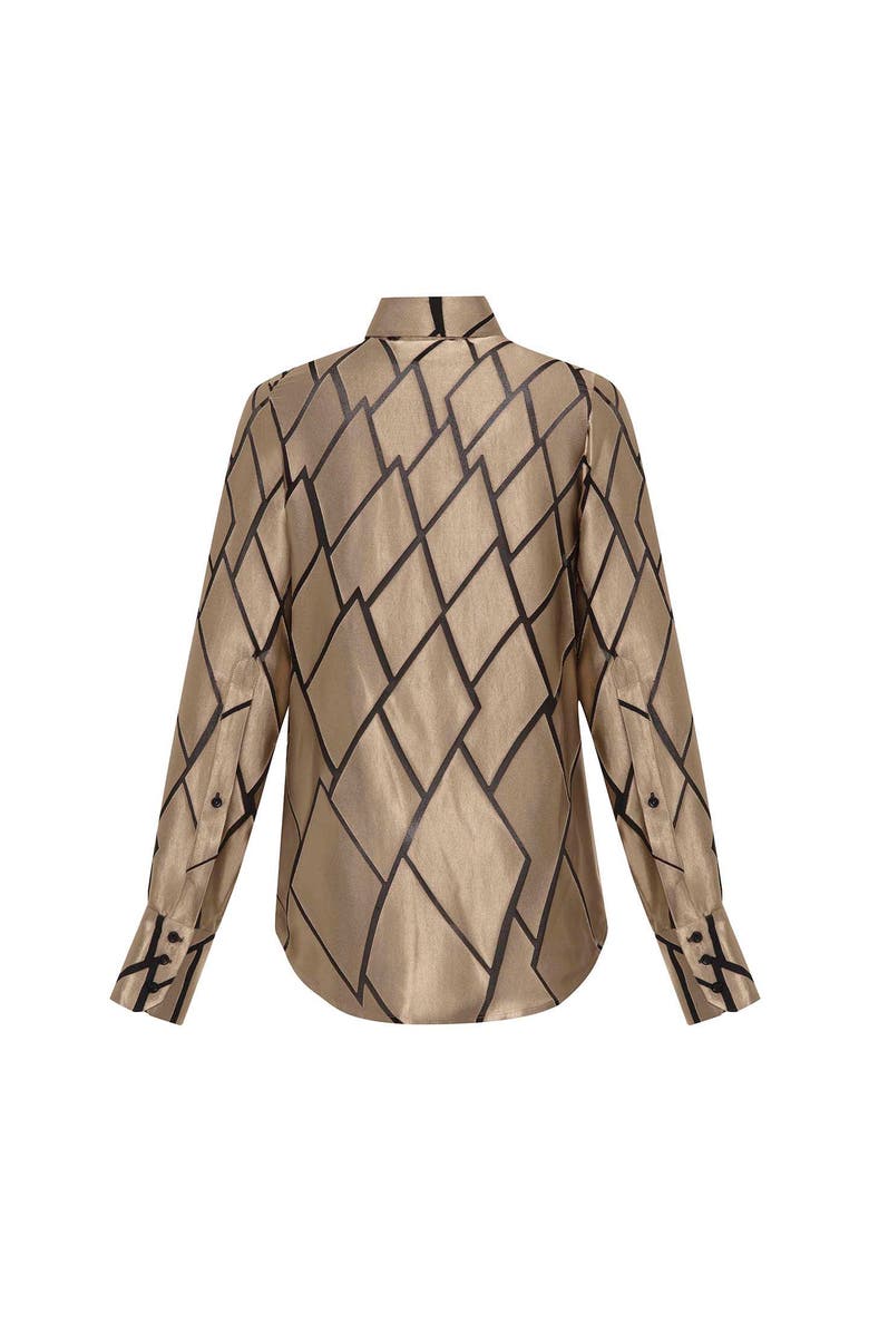 THEO The Label Theia Retro Burnout Boyfriend Shirt, Alternate, color, Sand