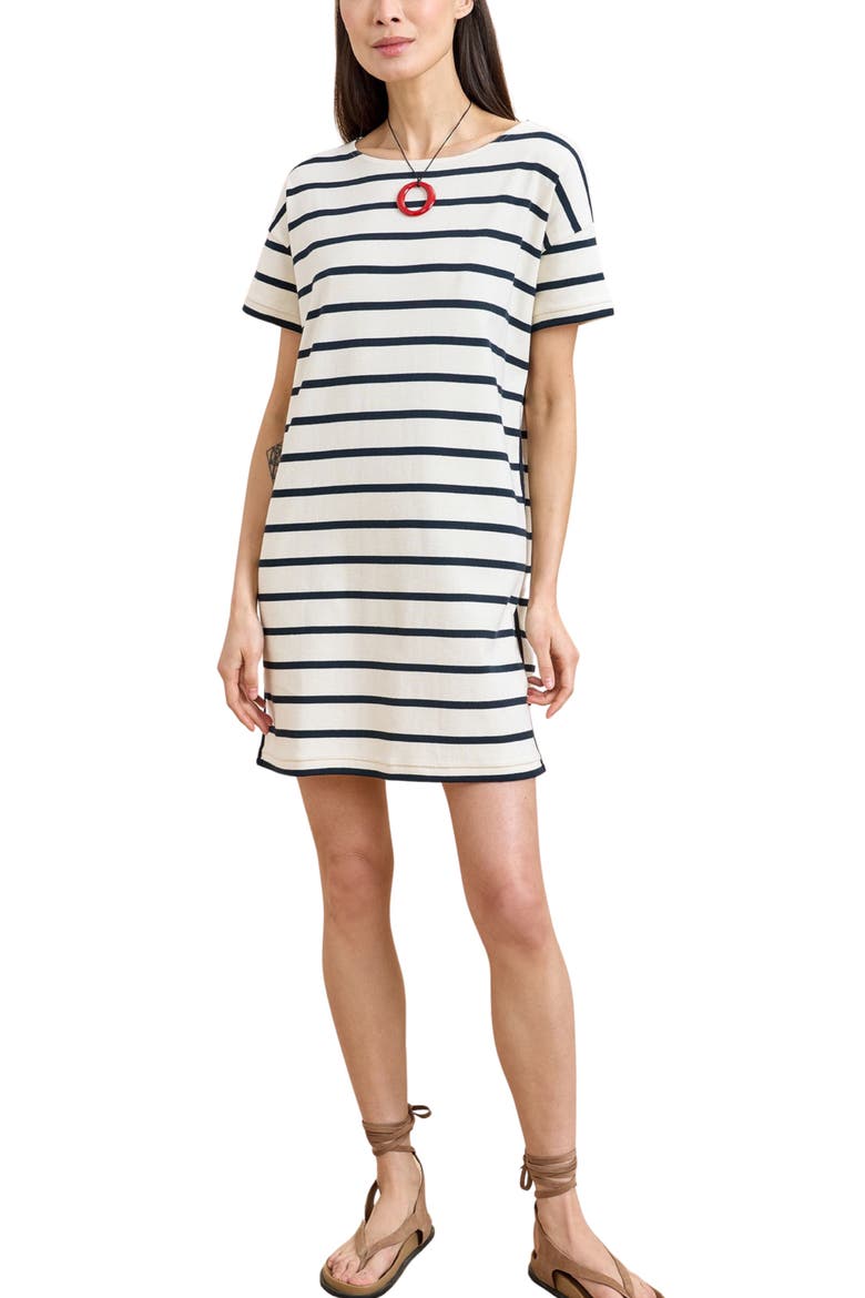 Breton Dress, Main, color, Ecru/Navy