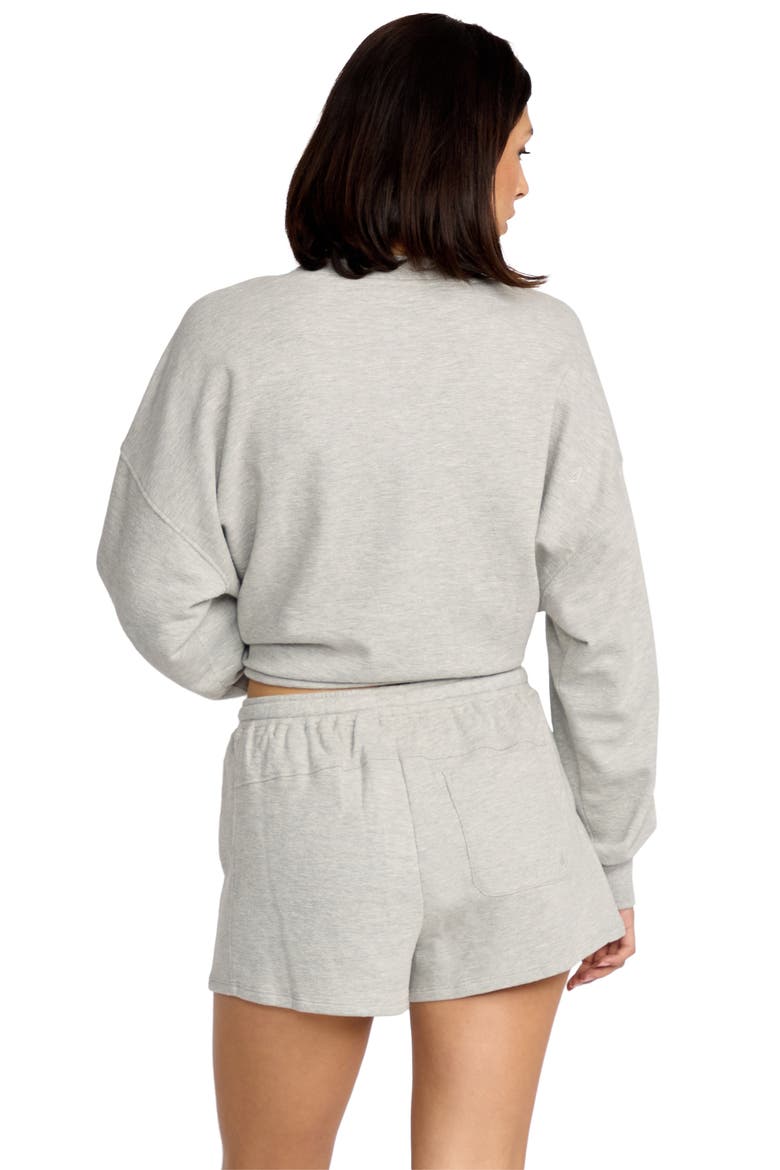 Lived in Fleece Shorts, Alternate, color, HEATHER GREY