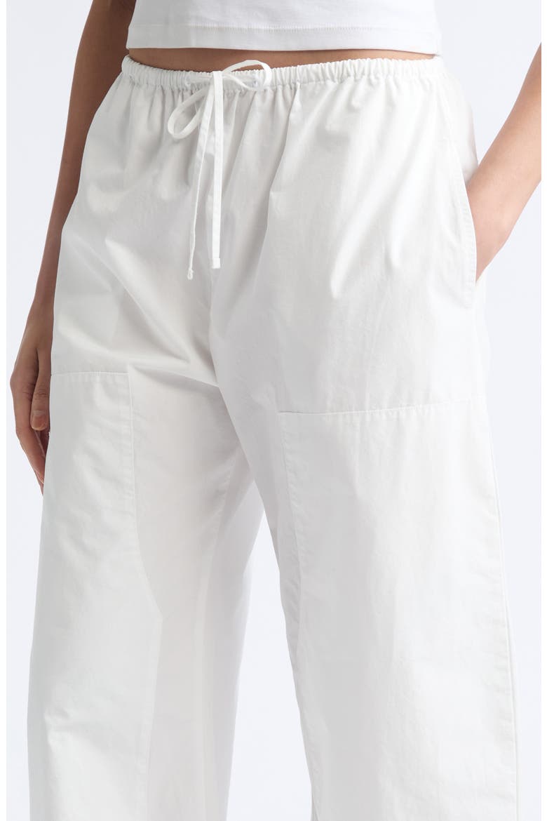 Kyoto Cotton Drawstring Utility Crop Pants, Alternate, color, ICE