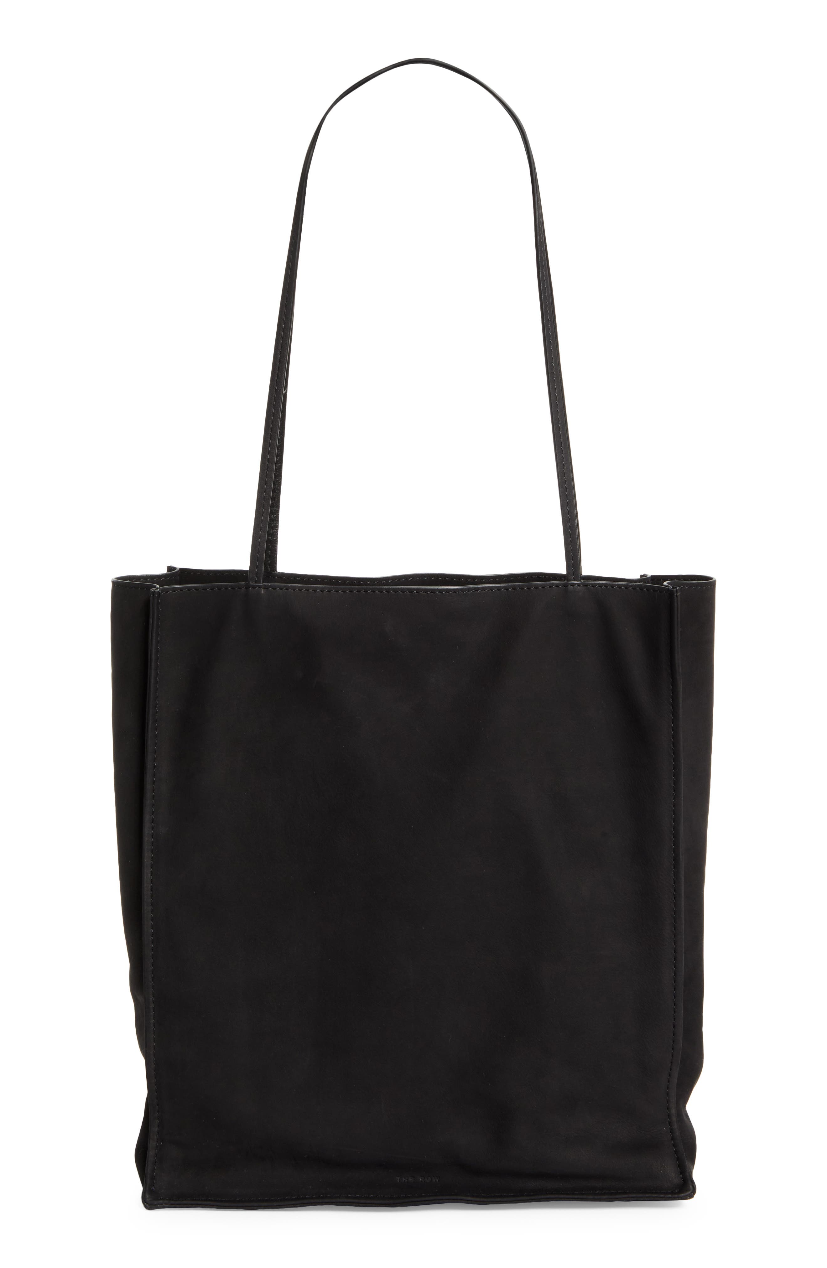 The Row To Go Leather Tote, Main, color, 