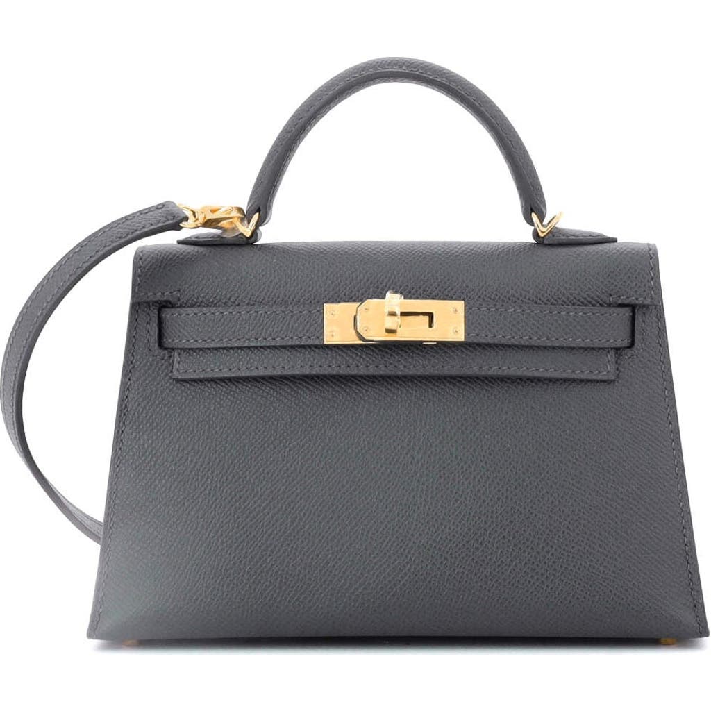 Pre-owned Hermes  Hermes Kelly Mini Ii Bag Green Epsom With Gold Hardware 20 In Green