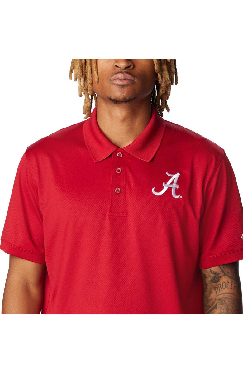 Columbia Men's Columbia Crimson Alabama Crimson Tide PFG Tamiami Omni-Shade Polo, Alternate, color, Crimson