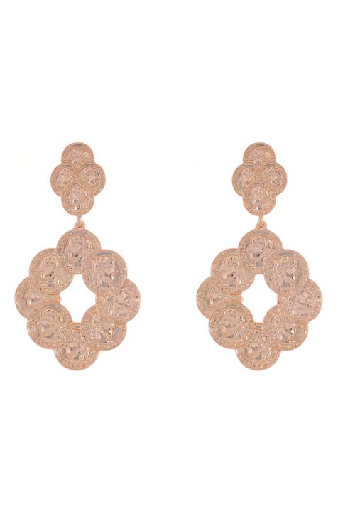 Coin Chandelier Drop Earrings