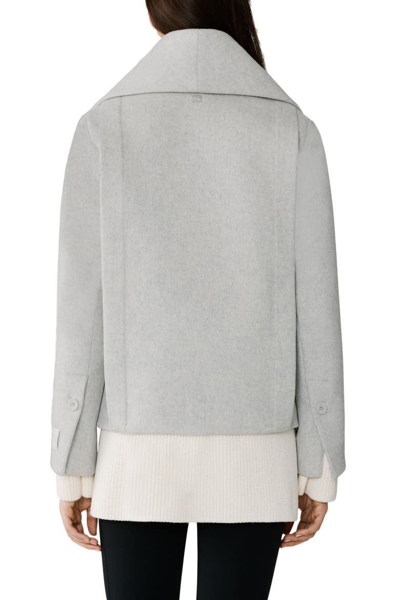 Tala Double Breasted Wool Blend Coat, Alternate, color, STONE BLUE HEATHER