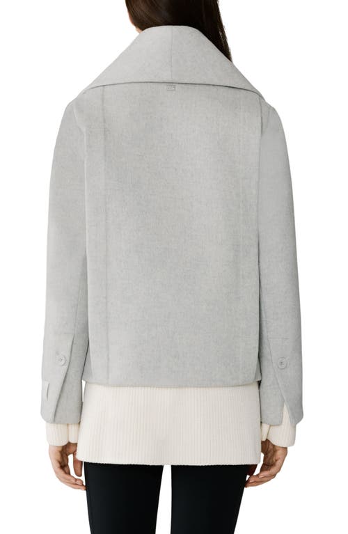 Soia & Kyo Tala Double Breasted Wool Blend Coat In Gray