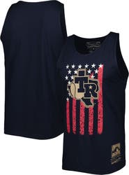 Mitchell & Ness Men's Mitchell & Ness Navy Texas Rangers Cooperstown Collection Stars and Stripes Tank Top