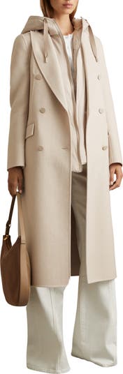 Reiss Maeve Belted Double Breasted Wool Blend Coat | Nordstrom