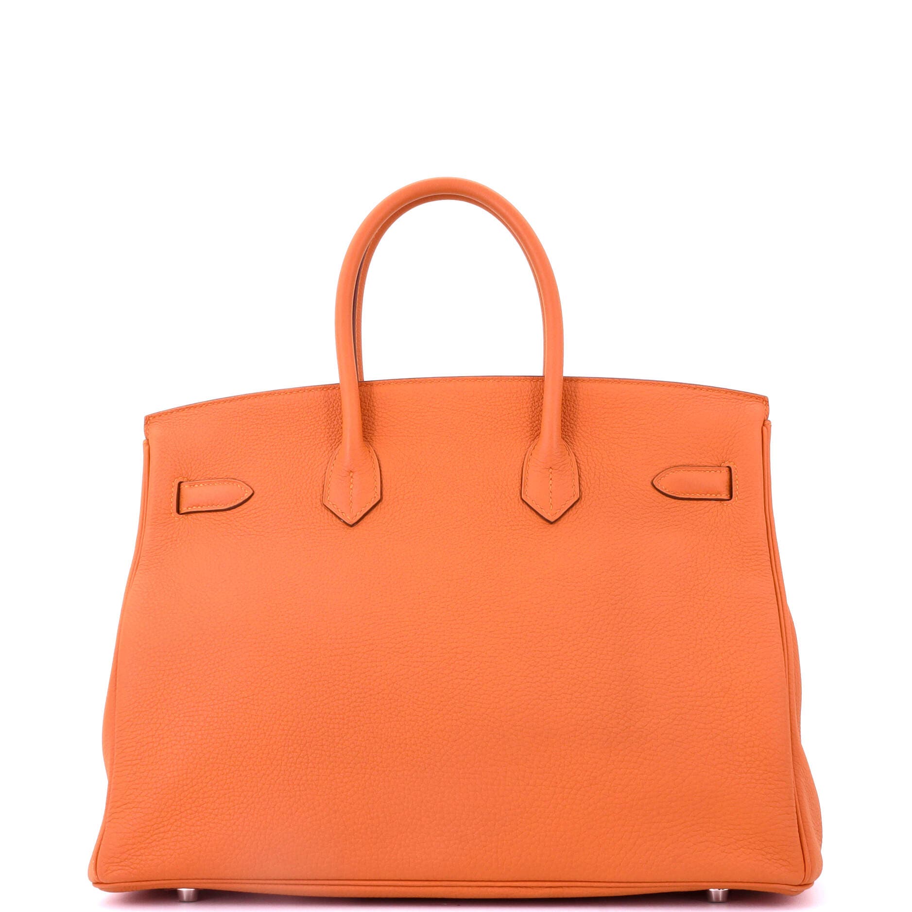 Pre-Owned Hermes Birkin Handbag Orange Togo with Palladium Hardware 35, Alternate, color, 