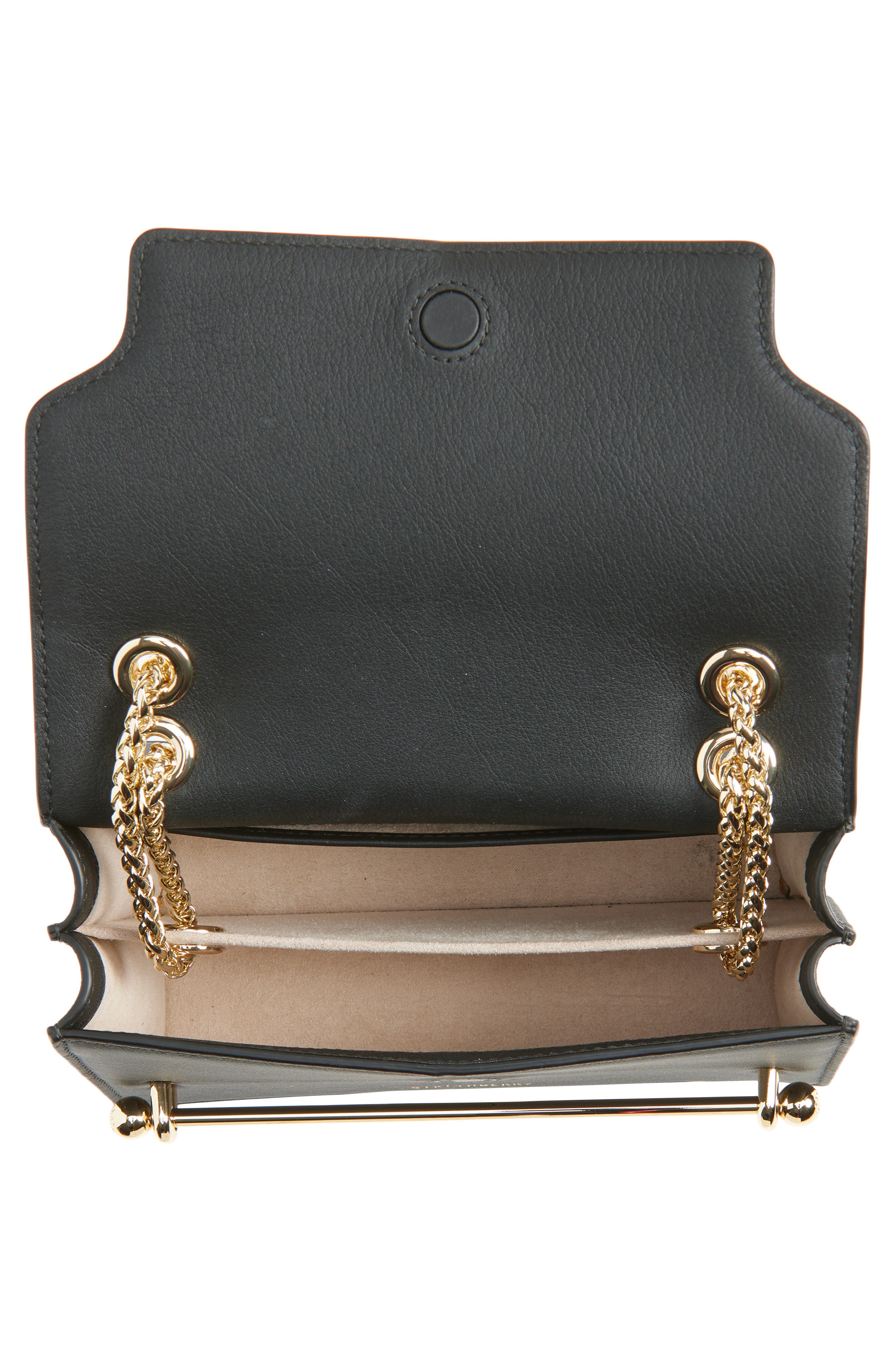 Strathberry Mini East/West Leather Shoulder Bag, Alternate, color, Black