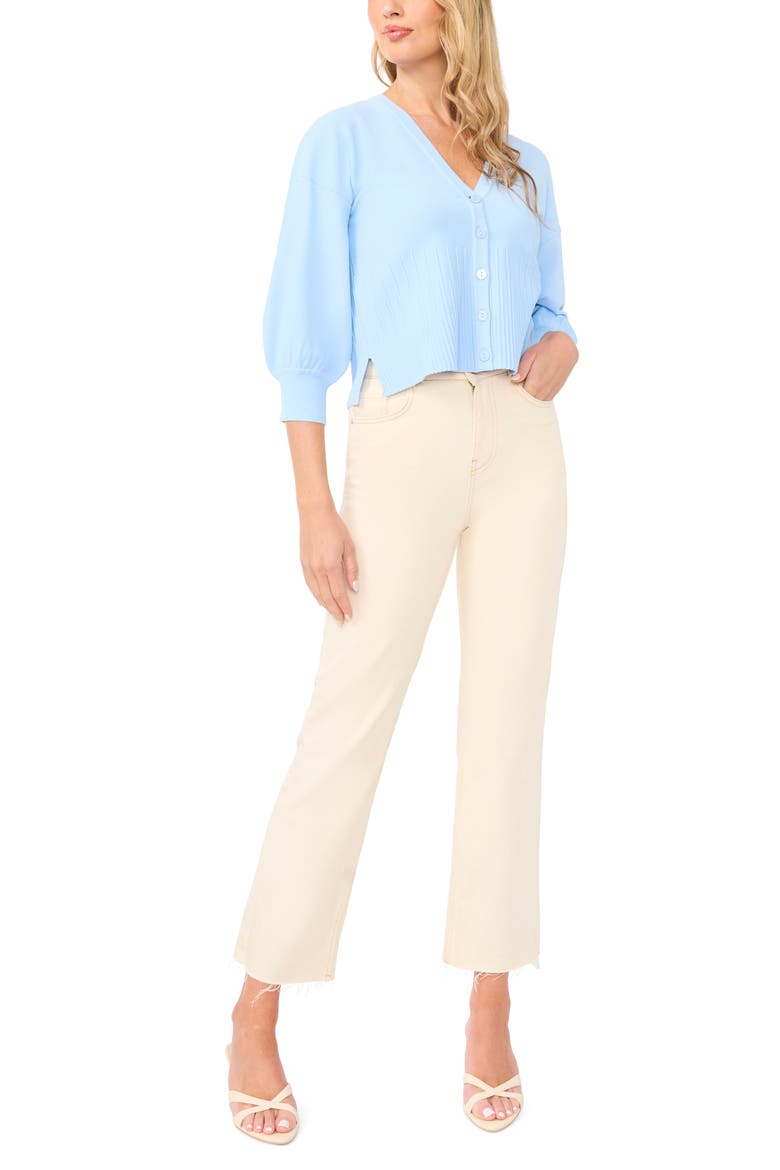 Ribbed Crop Cardigan, Alternate, color, WIND SURFER