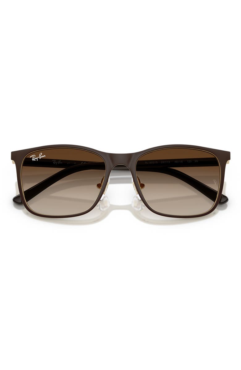 Ray-Ban 48mm Gradient Square Sunglasses, Alternate, color, Brown Gradient