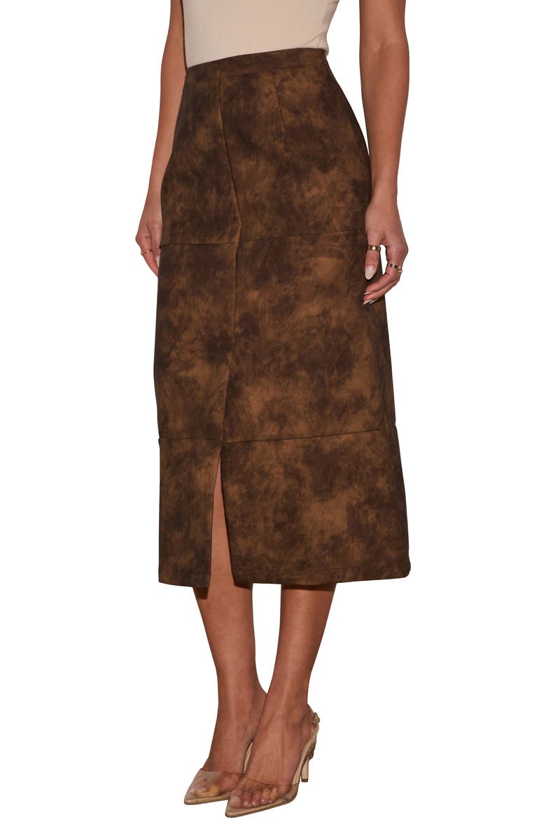 VICI Collection Take Me On Faux Leather Midi Skirt, Main, color, 