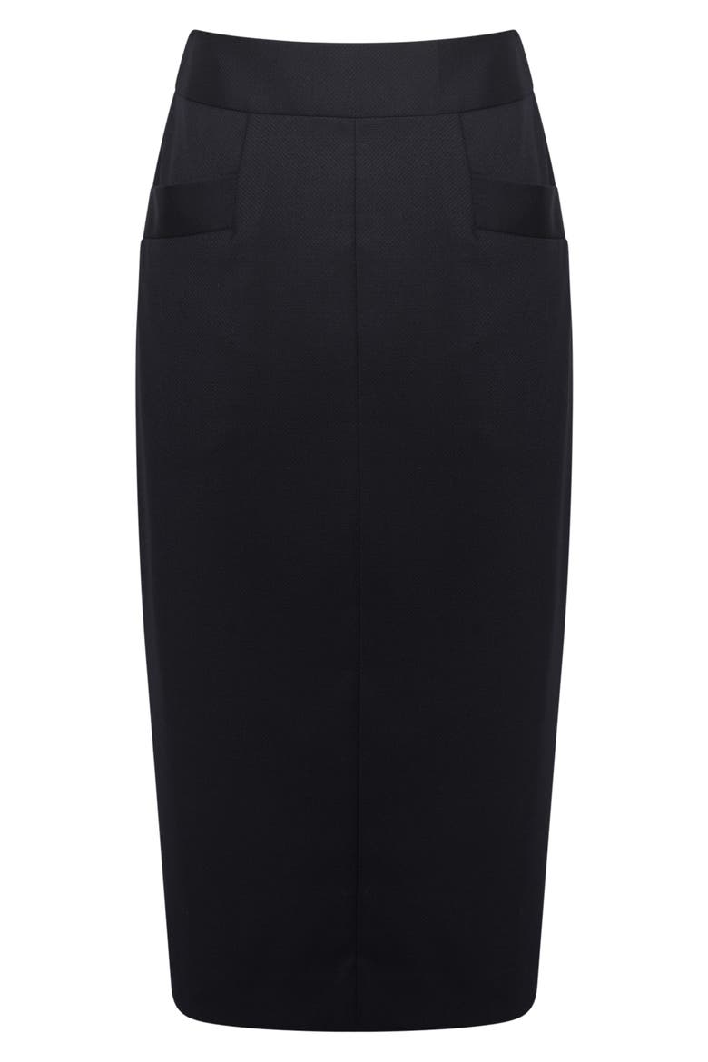 Haisley Wool Blend Pencil Skirt, Alternate, color, NAVY