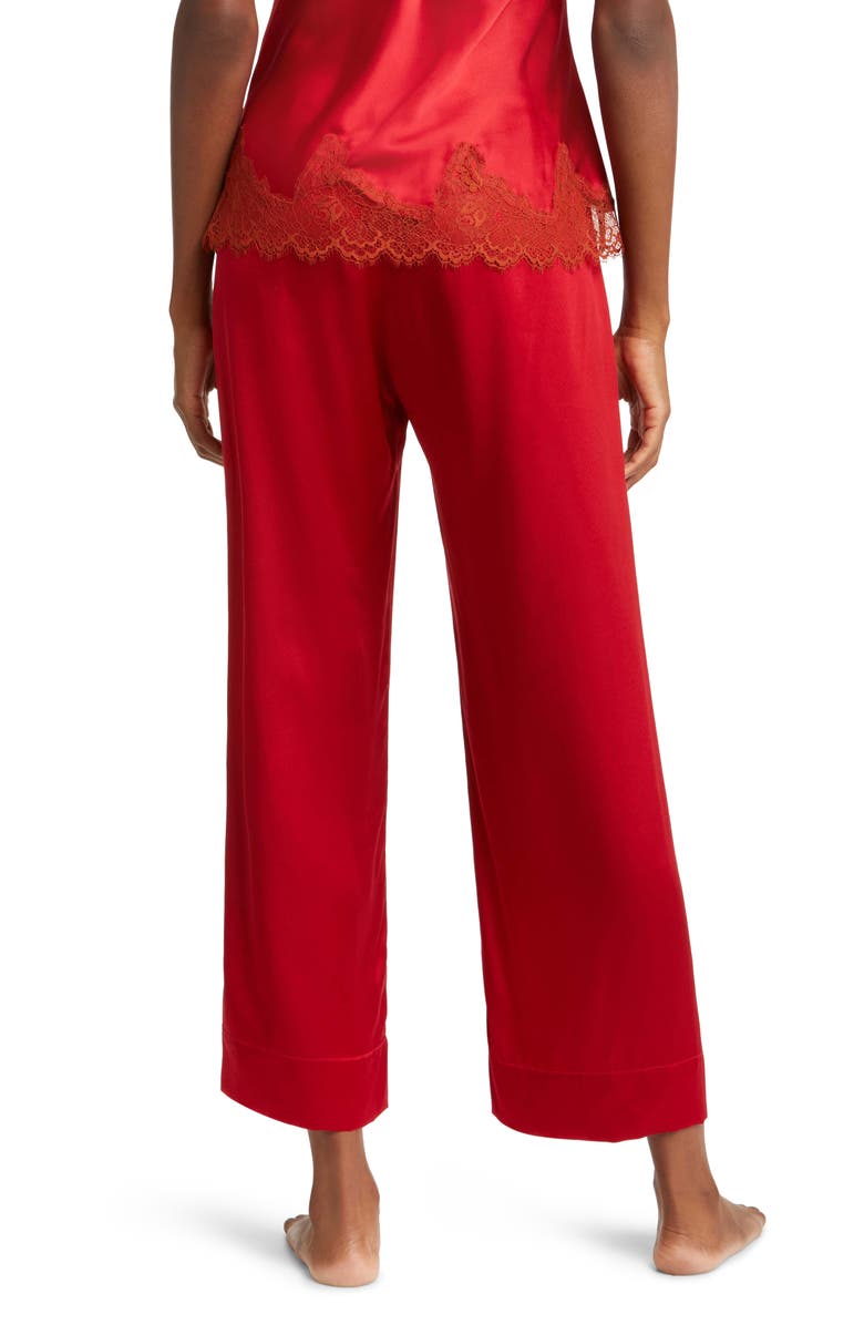 Simone Perele Dream Satin Pajama Pants, Alternate, color,
