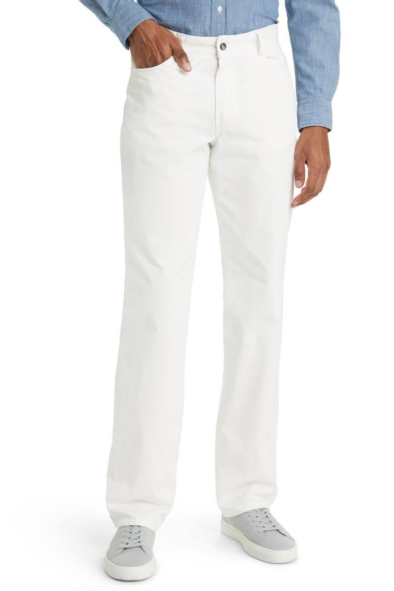 Charleston Khakis Five-Pocket Stretch Denim Pants, Main, color, WHITE