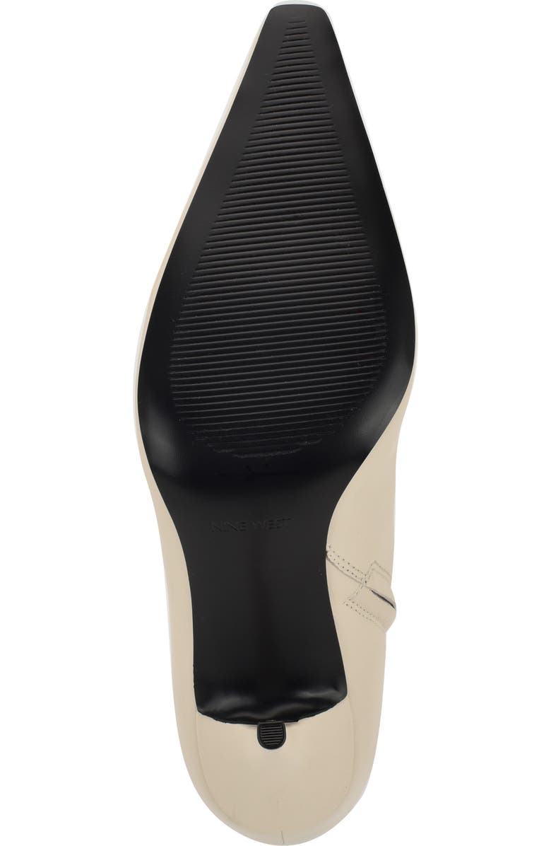 Nine West Ohmy Pointed Toe Bootie, Alternate, color, Ivory
