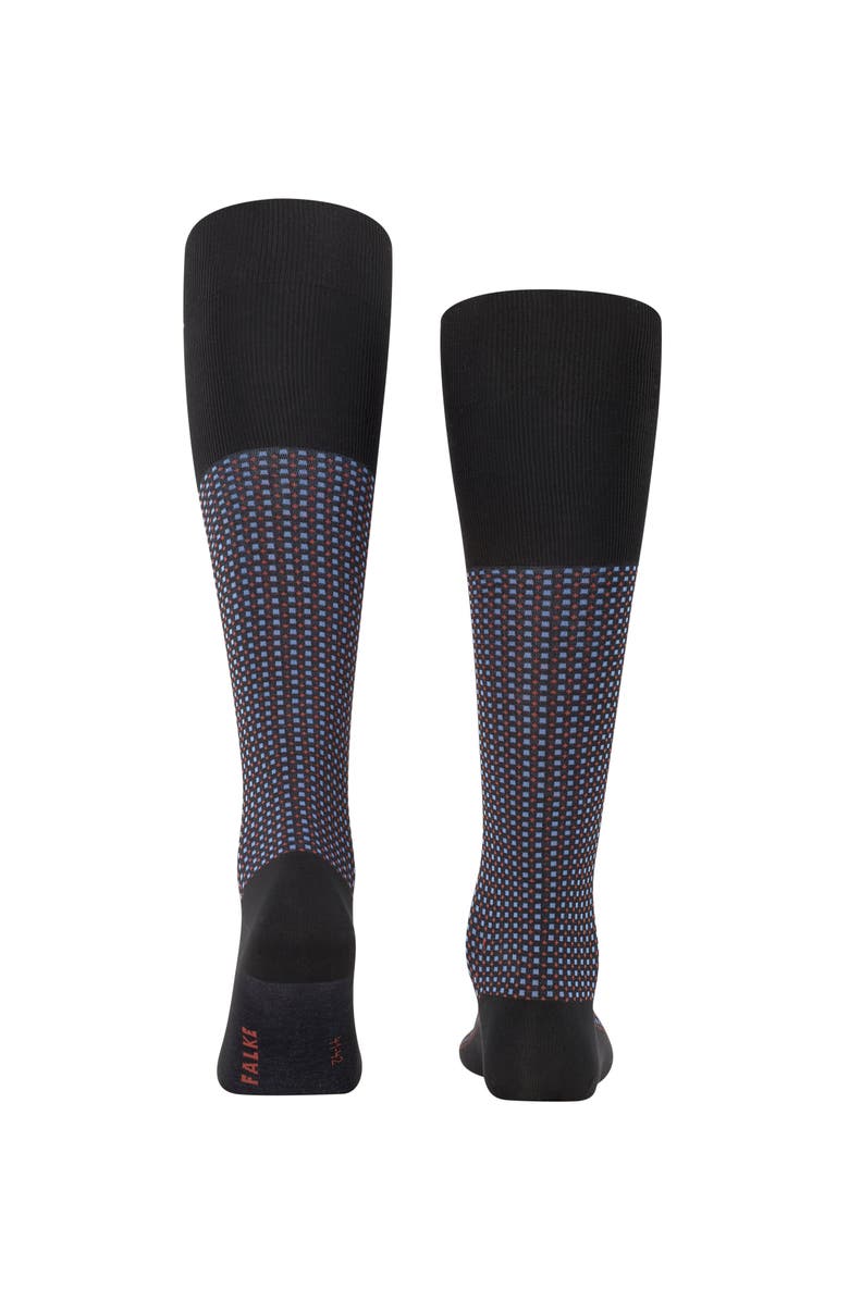 Falke Uptown Tie Knee High Socks, Alternate, color, Black