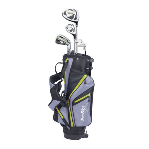 Hot Launch 7-10 yrs Green Junior Complete Golf Set - Green / Right Hand