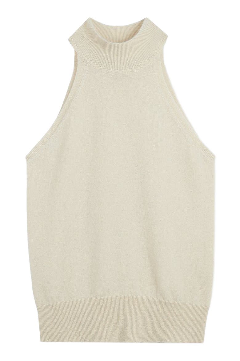 Cashmere Turtleneck Top, Alternate, color, off white