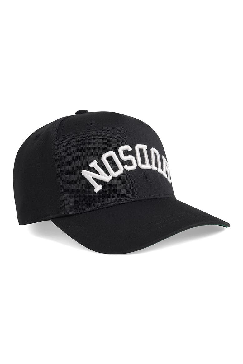 Embroidered Reverse Logo Snapback Ball Cap, Main, color, BLACK IRIS