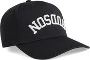 Hudson Jeans Embroidered Reverse Logo Snapback Ball Cap