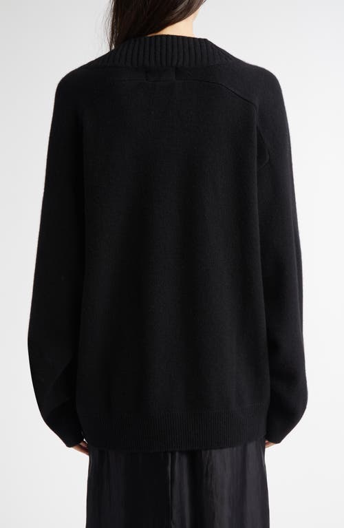 Shop Loulou Studio Loulou De Saison Sage Cashmere V-neck Sweater In Black