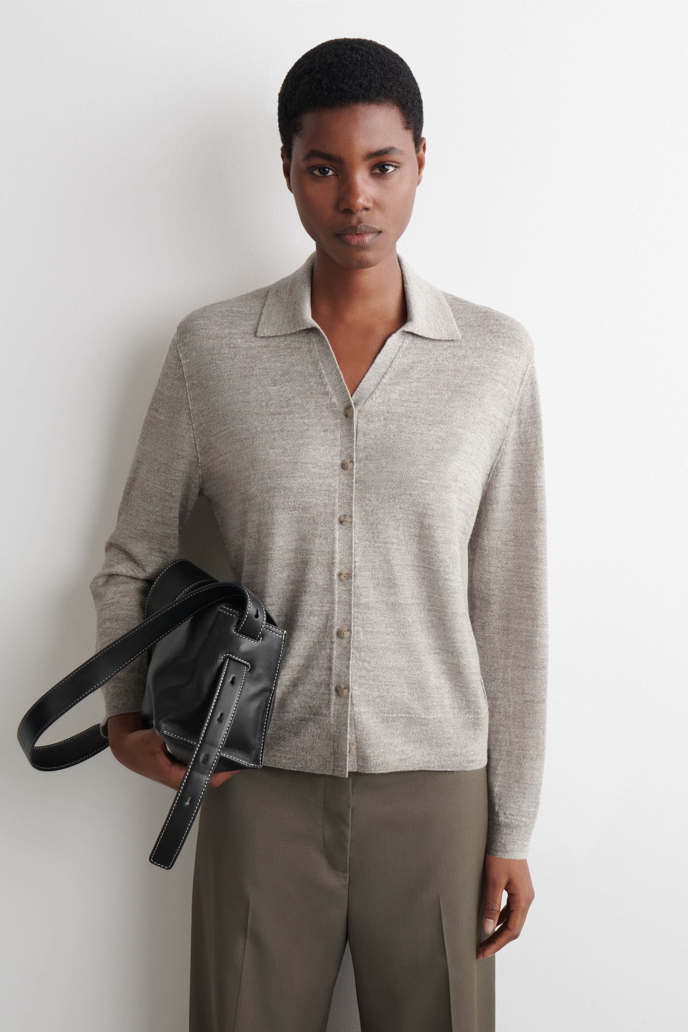 Knitted Linen-Merino Shirt - image 3
