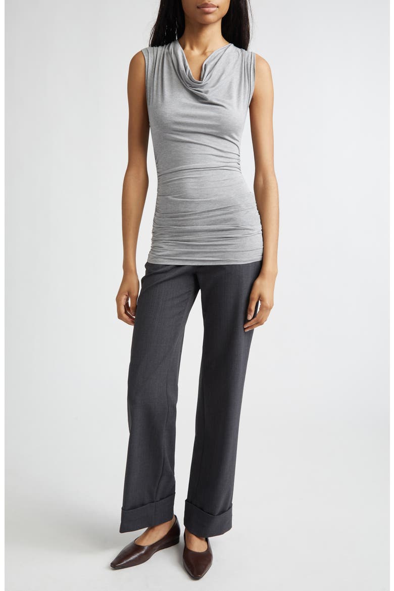 Serafin Cowl Neck Top, Alternate, color, GREY
