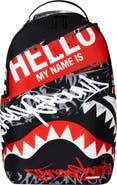 Sprayground Hello My Name Is Graffiti Backpack