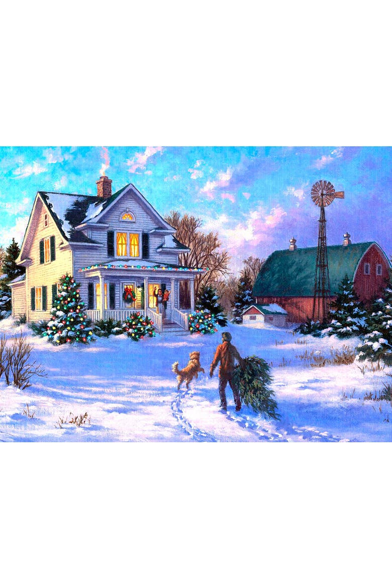Christmas Morning Welcome 500 piece Jigsaw Puzzle for Adults, Alternate, color, Multicolor