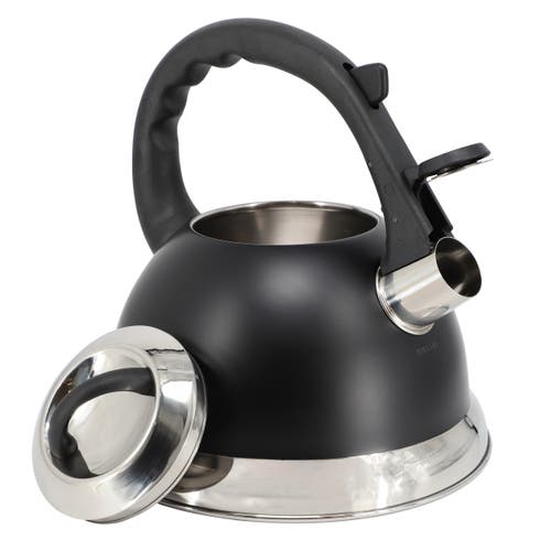Mr Coffee Mr. Coffee Clarefield 2.4 Quart Stainless Steel Whistling Tea Kettle In Black