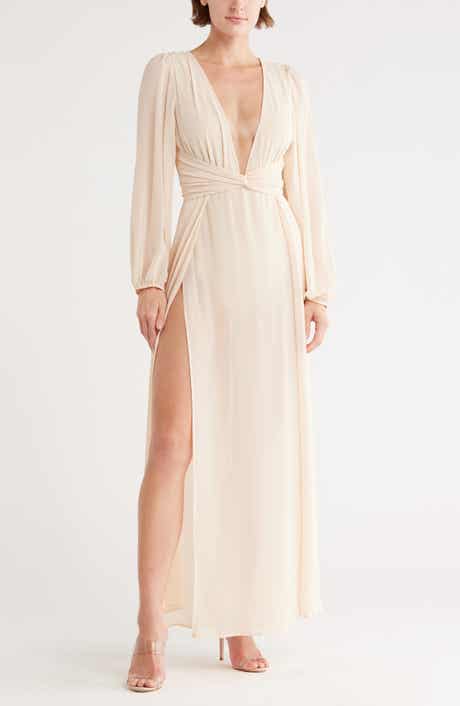 BY DESIGN Journey Semi Sheer Maxi Dress