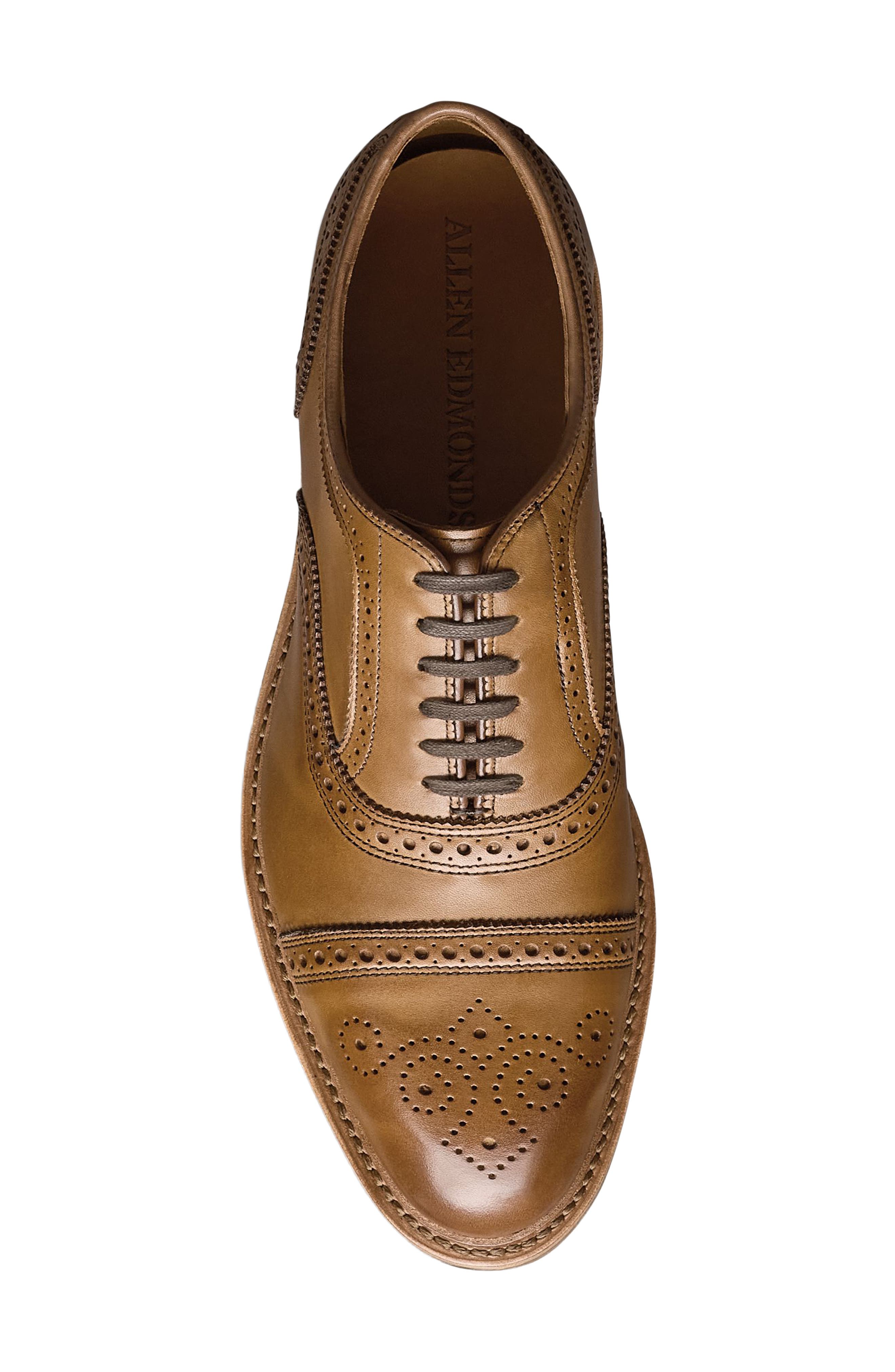 Allen Edmonds Strand Verse Cap Toe Oxford Shoe, Alternate, color, Walnut