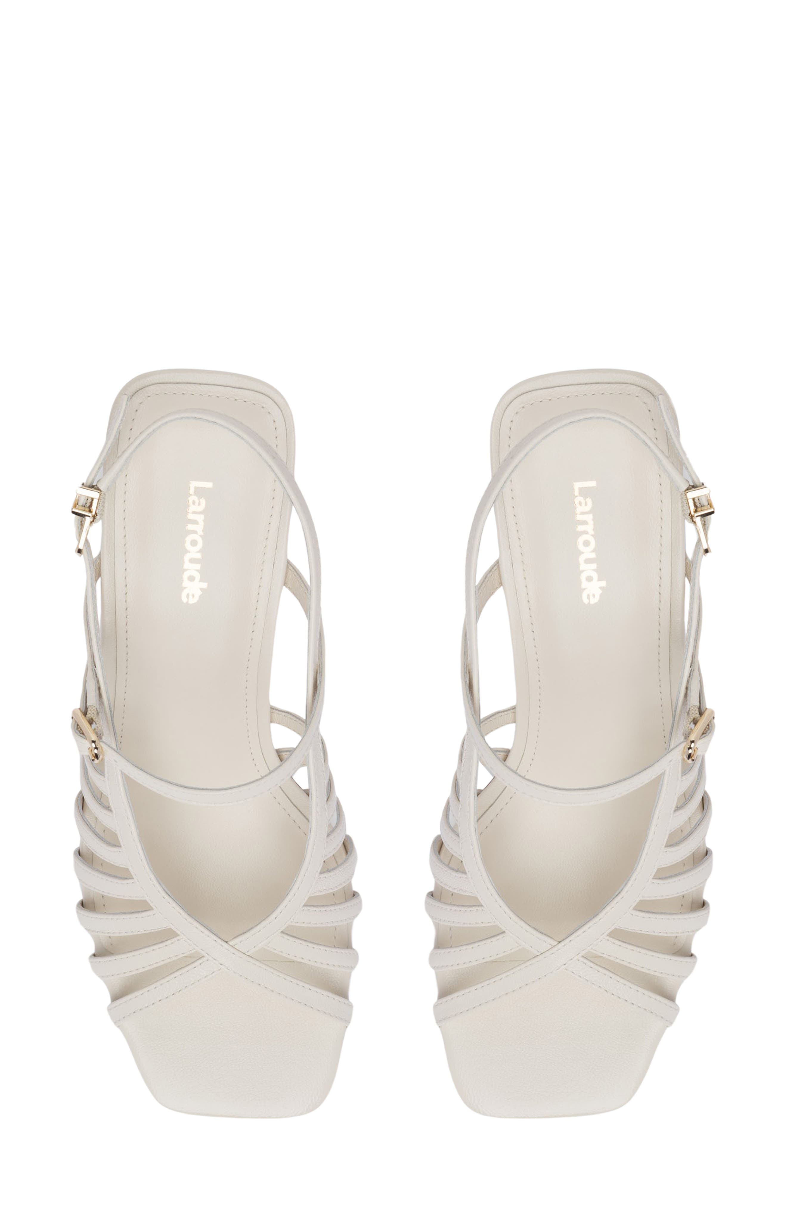Larroudé Leandra Caged Sandal, Alternate, color, 