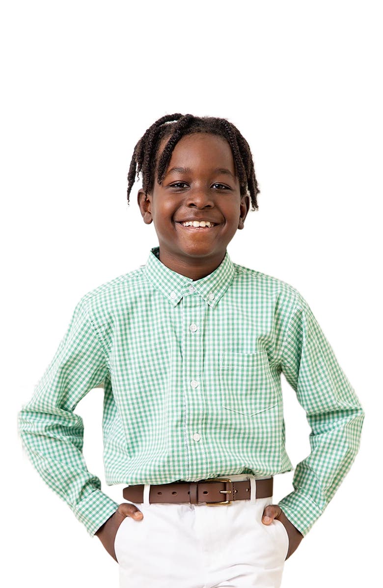 Hope & Henry Kids' Organic Stretch Poplin Long Sleeve Button Down Shirt, Alternate, color,
