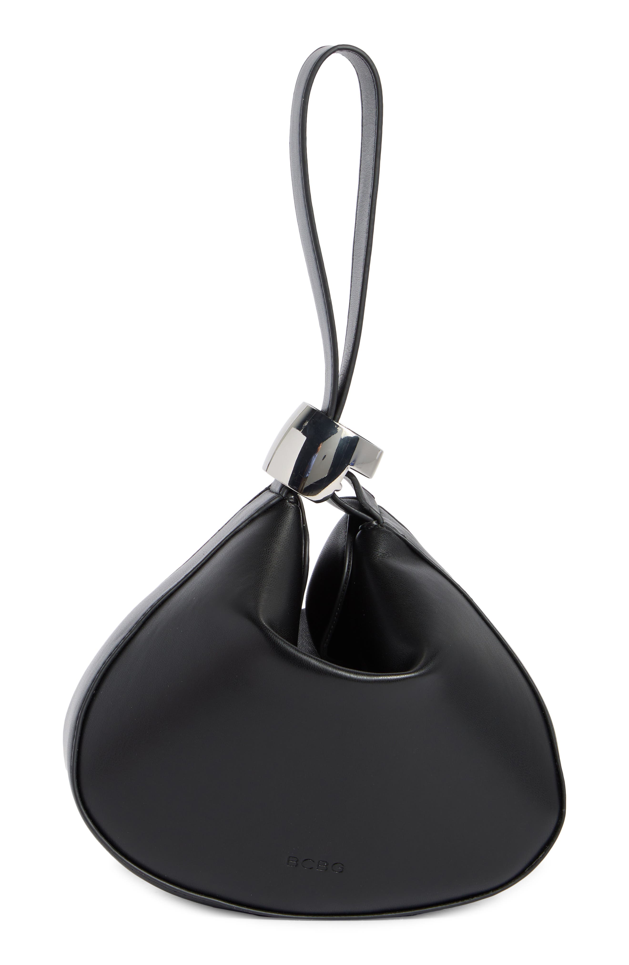 BCBG Cuff Pouchette, Alternate, color, Black