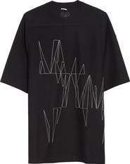Moncler x Rick Owens Jumbo Embroidered Cotton T-Shirt
