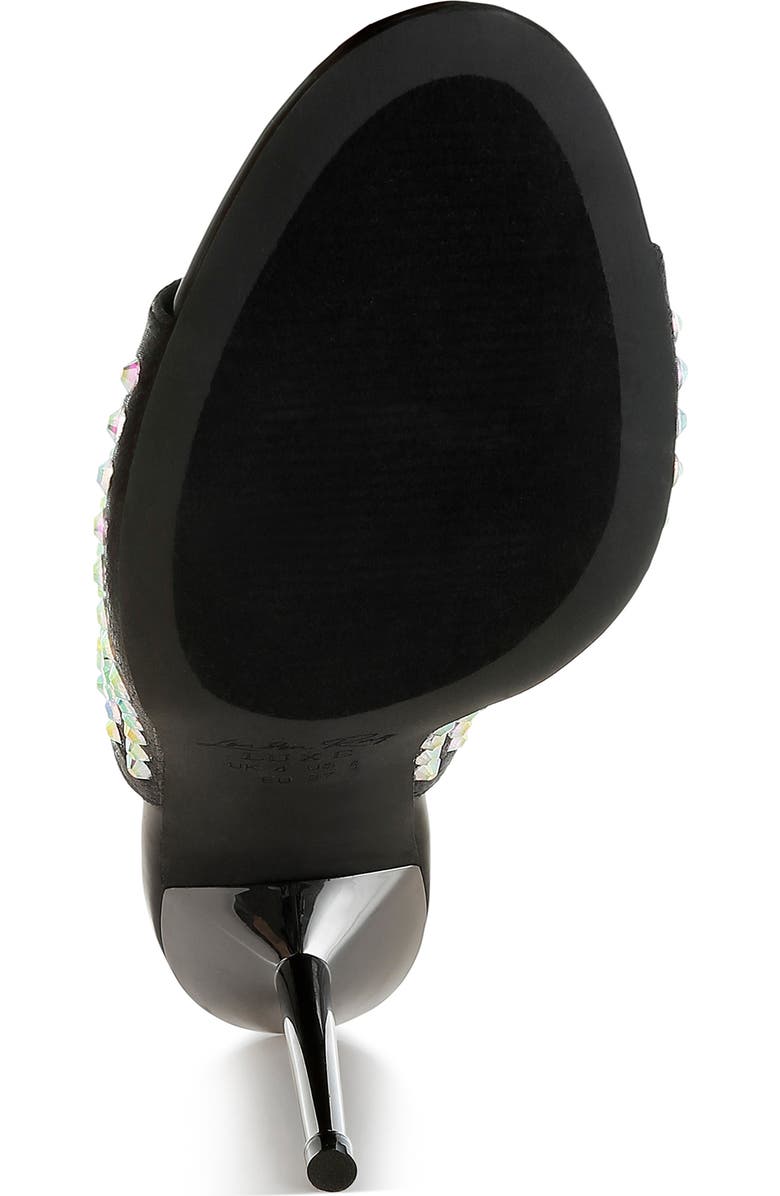 LONDON RAG Farasha Rhinestone Pump Sandal, Alternate, color, Black
