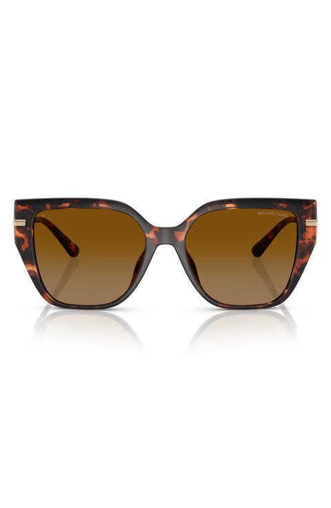 St. Barth's 54mm Polarized Square Sunglasses