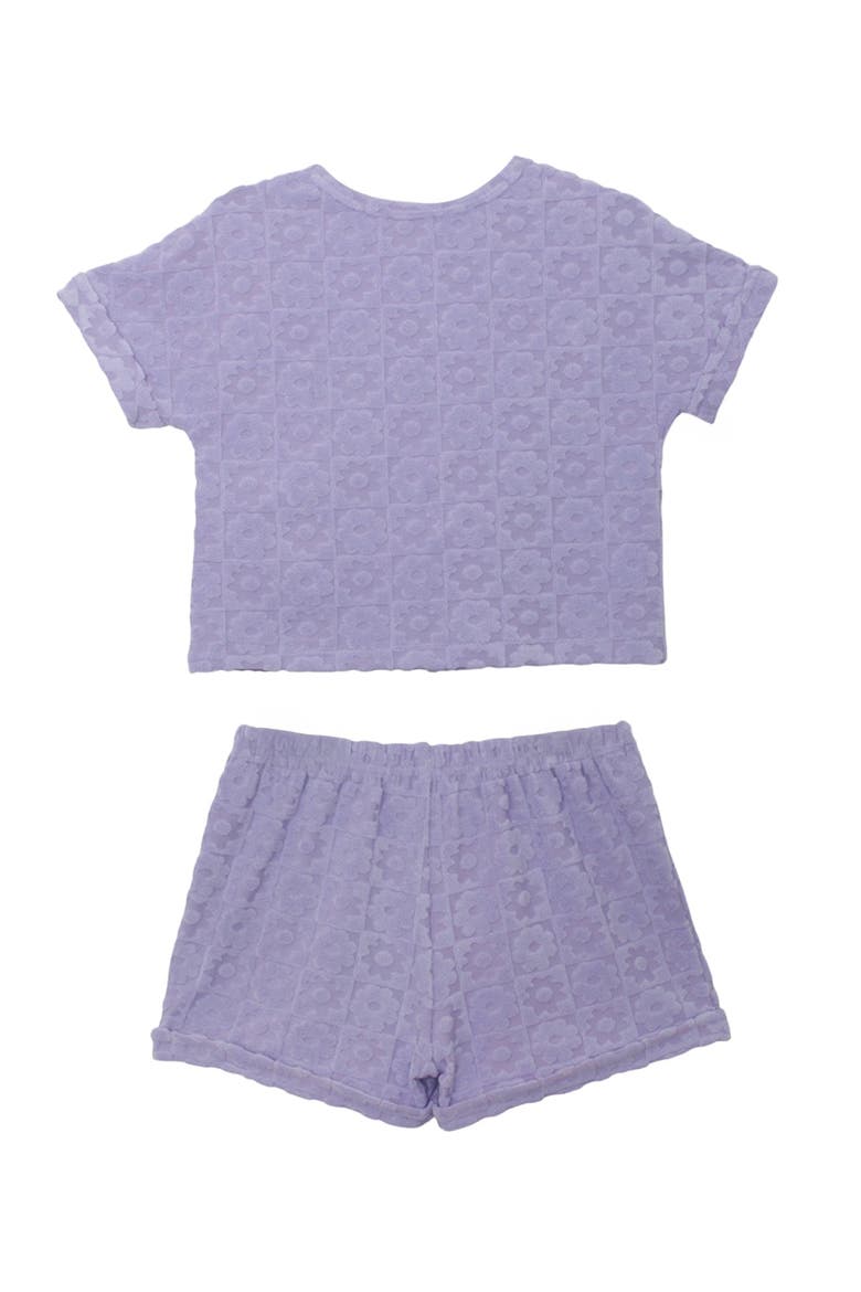 Veronica Short Sleeve Two Piece Set, Alternate, color, Purple