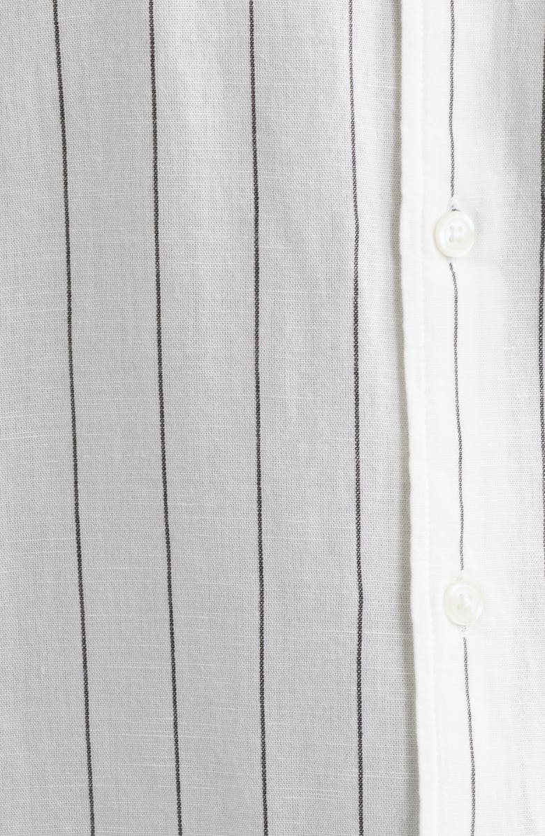 Obey Joe Stripe Short Sleeve Button-Up Shirt, Alternate, color, White Multi