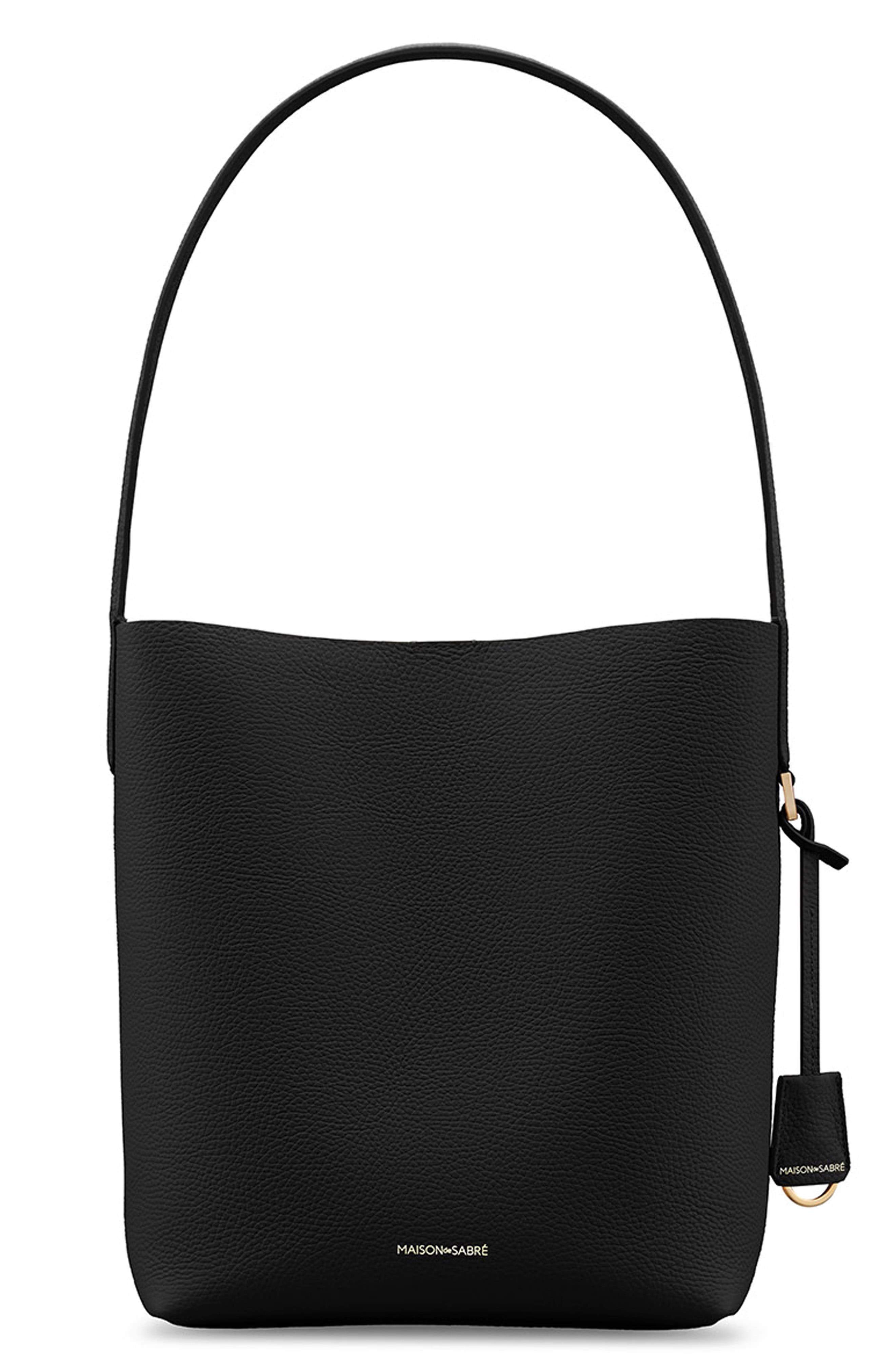 MAISON de SABRÉ The Bucket Soft Tote, Main, color, Rouge Noir