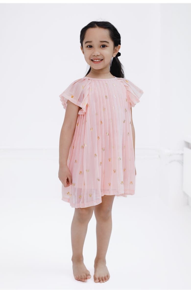 Disney Minnie Mouse Short Sleeve Party Dress, Alternate, color, Pink