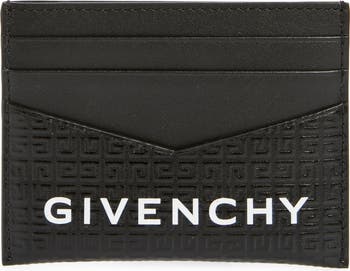 Givenchy hot Wallet Signature Navy Blue Bifold 5x4 Medium Card Holder Logo Unisex