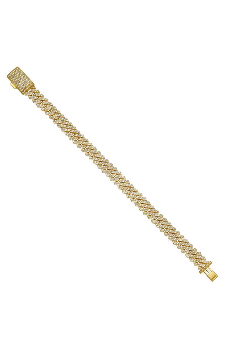 LuvMyJewelry Diamond Link Cuban Bracelet in 10K Gold - 5.6 to 6.3ct., Alternate, color, 14K Yellow Gold
