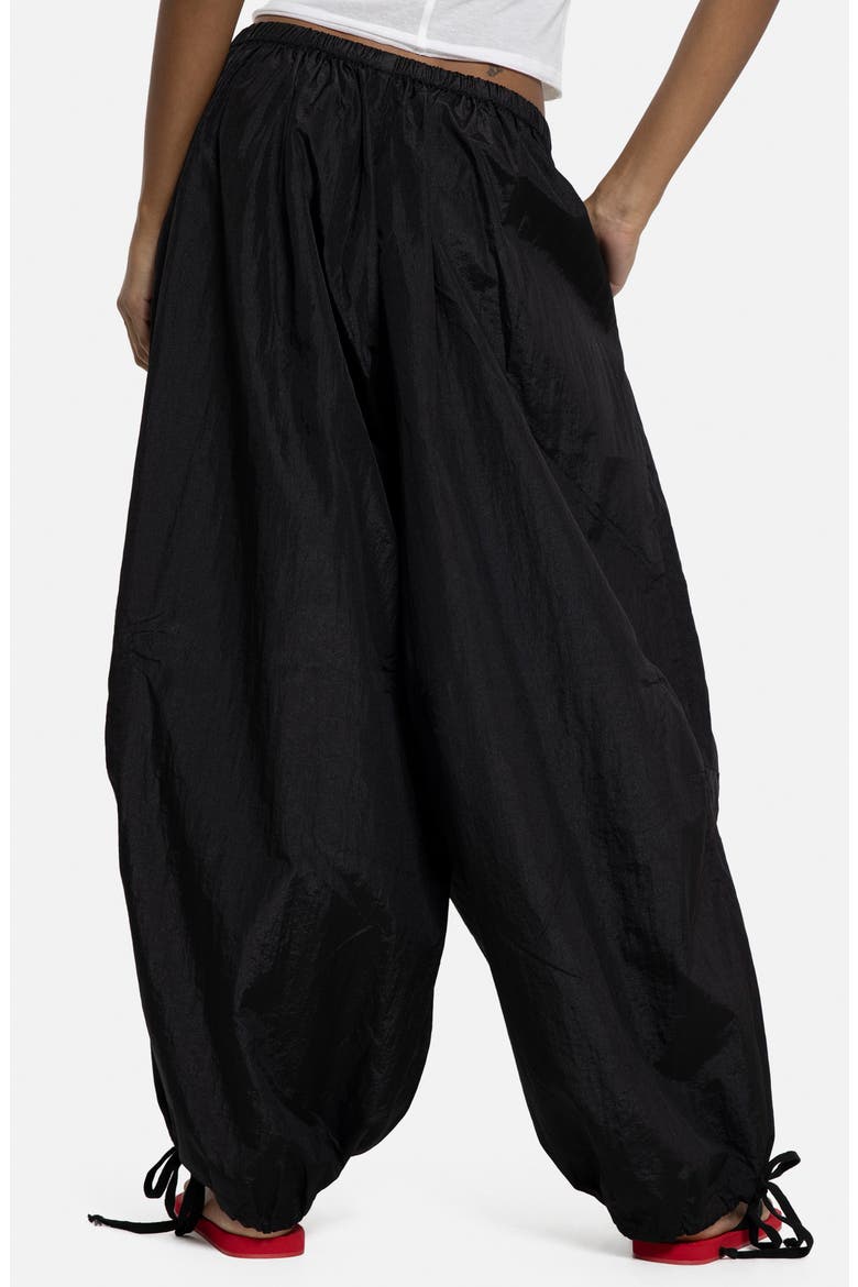 Casual Nylon Balloon Joggers, Alternate, color, BLACK